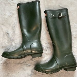 Hunter Green Women's Winter & Rain Boots